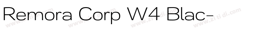 Remora Corp W4 Blac字体转换